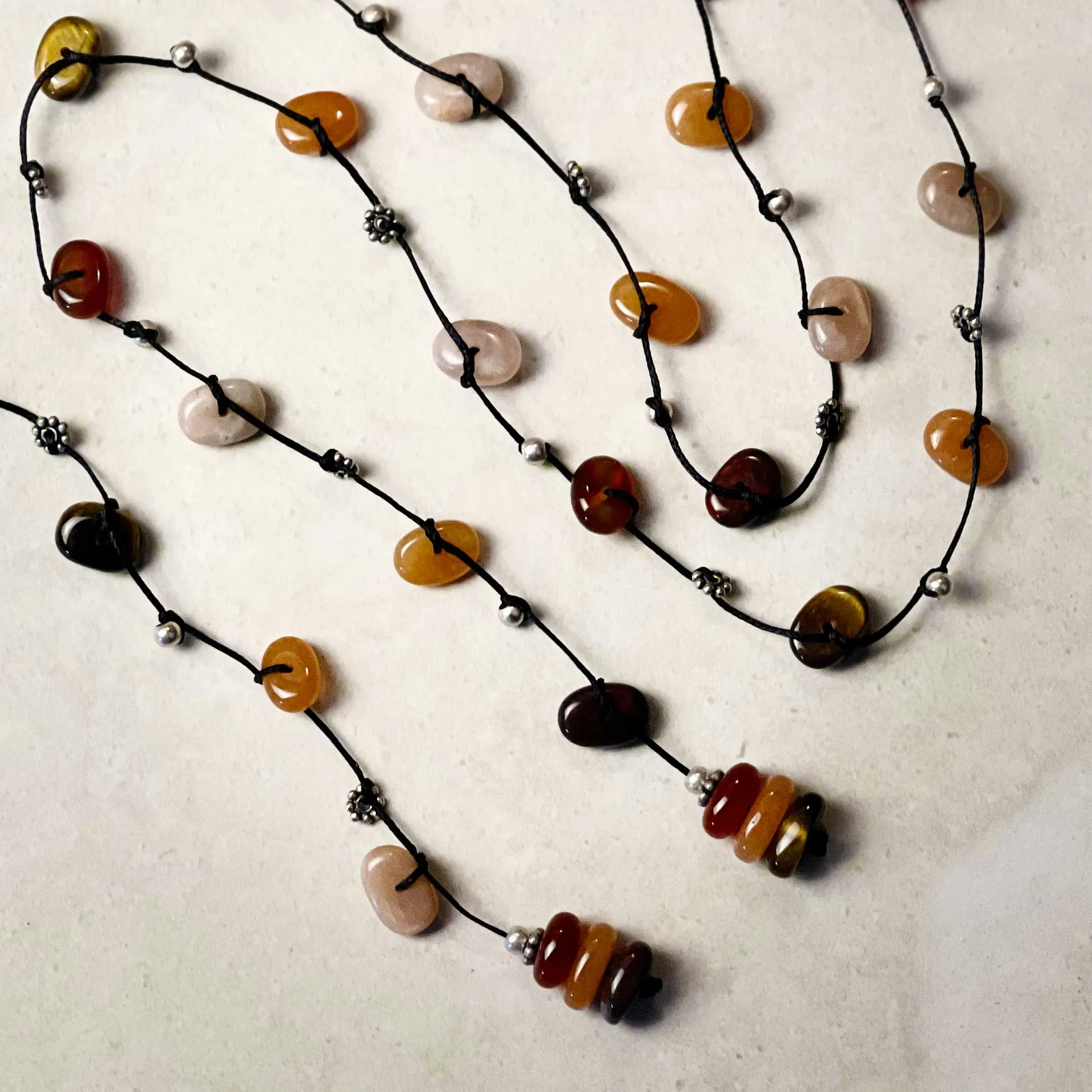 Sacral Chakra Stones Crystal Ritual Necklace - Fertility