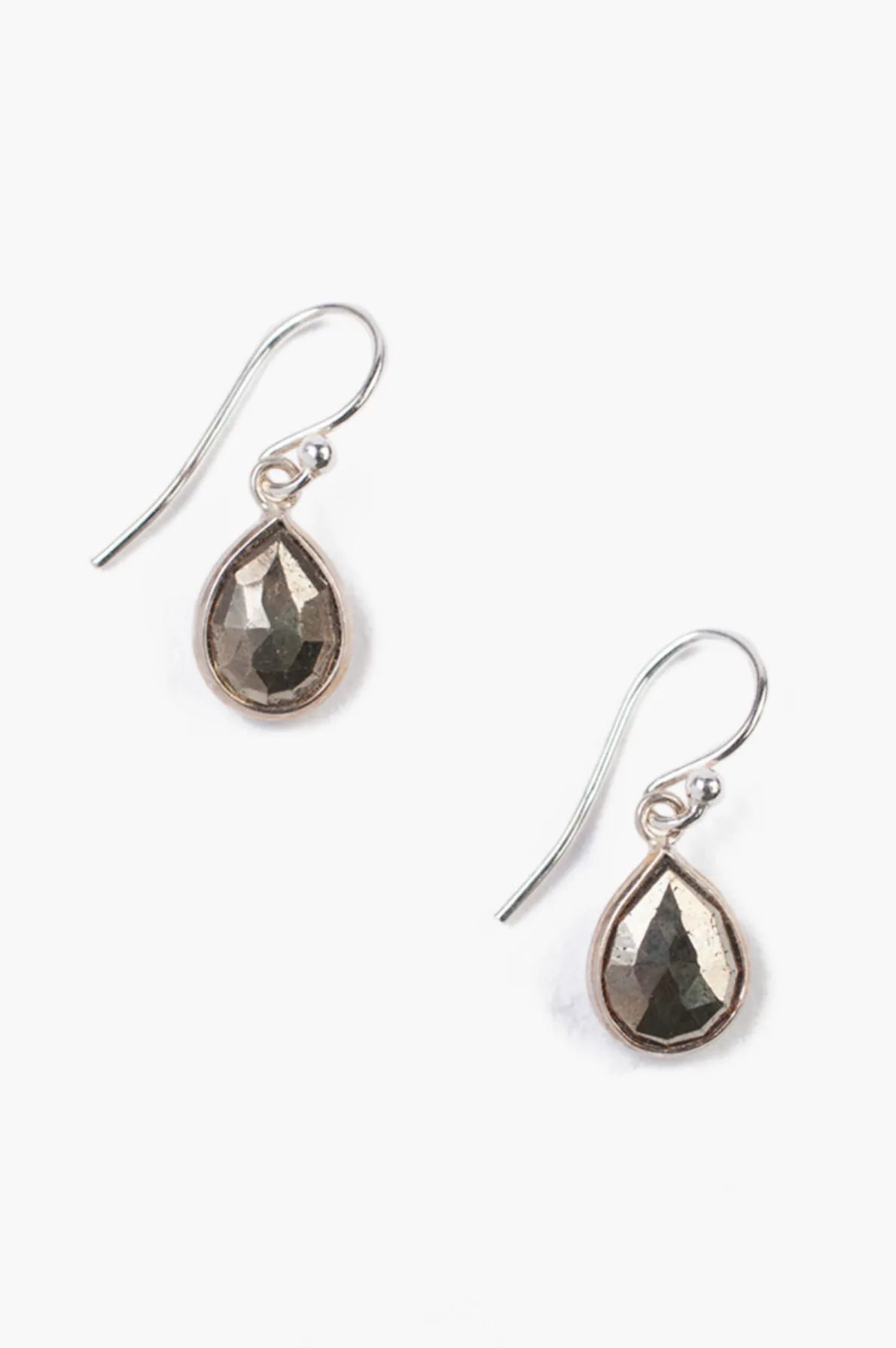 Semi-Precious Stone Drop Earrings - Sterling Silver