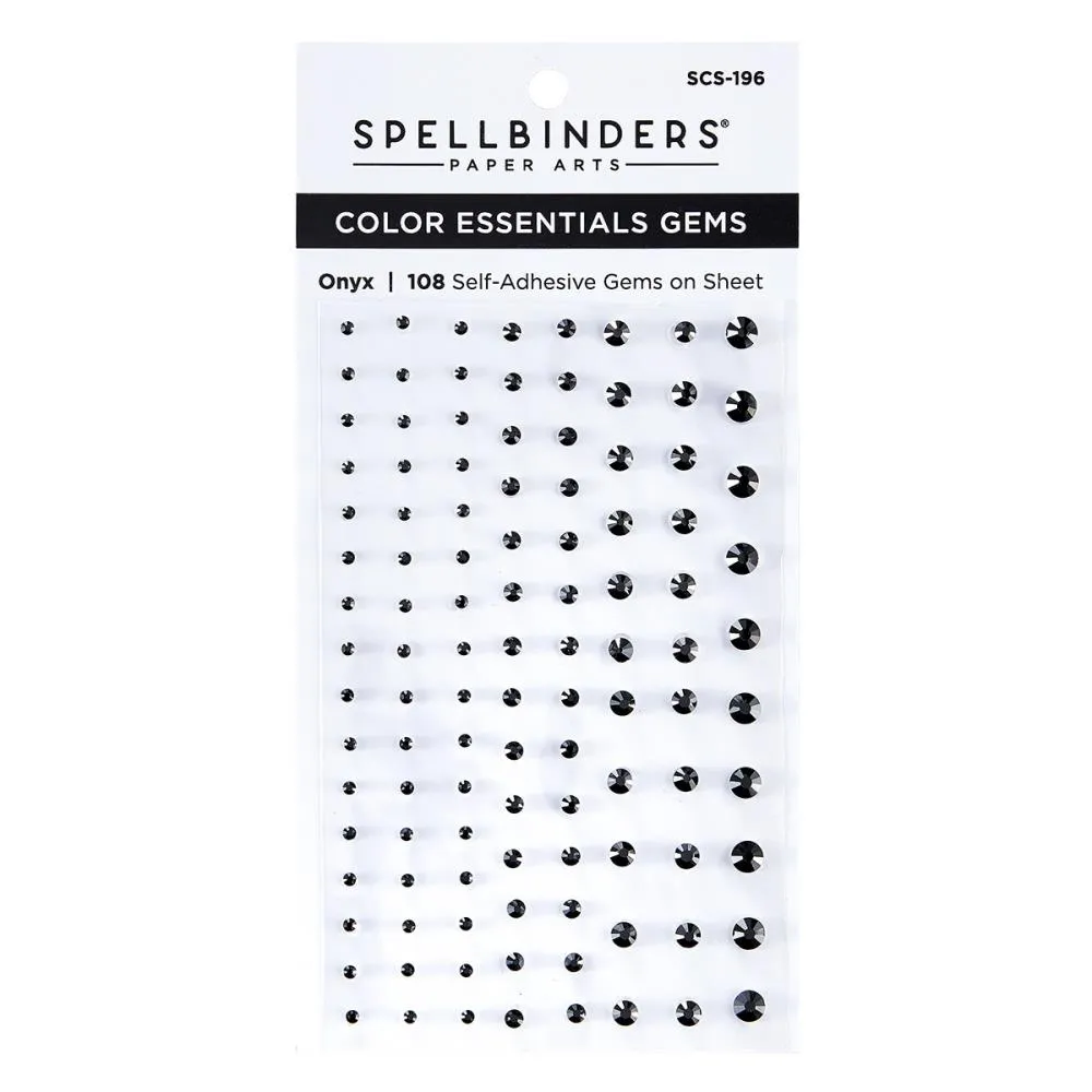 Spellbinders Colour Essentials Gems 108 pack - Onyx