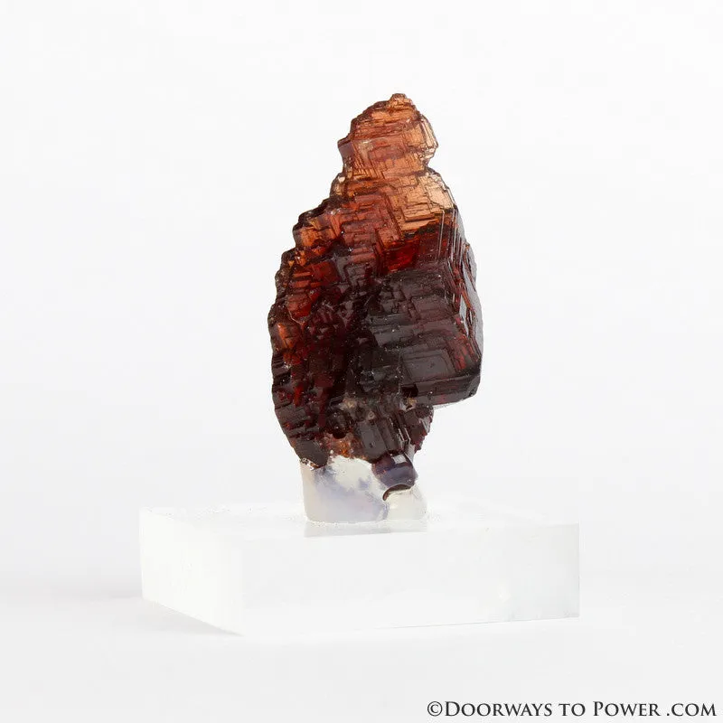 Spessartine Garnet Crystal Specimen Naturally Etched