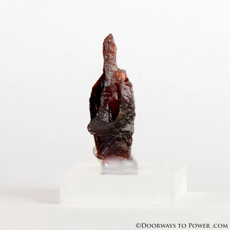 Spessartine Garnet Crystal Specimen Naturally Etched