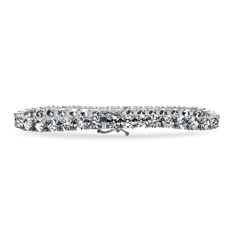 Springer's Collection 14k White Gold 15.06cts. Diamond Tennis Bracelet