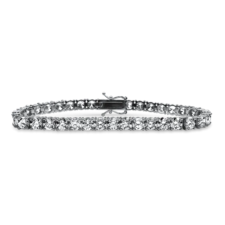 Springer's Collection 14k White Gold 15.06cts. Diamond Tennis Bracelet