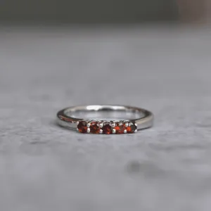 Stacking Delight - Garnet Ring