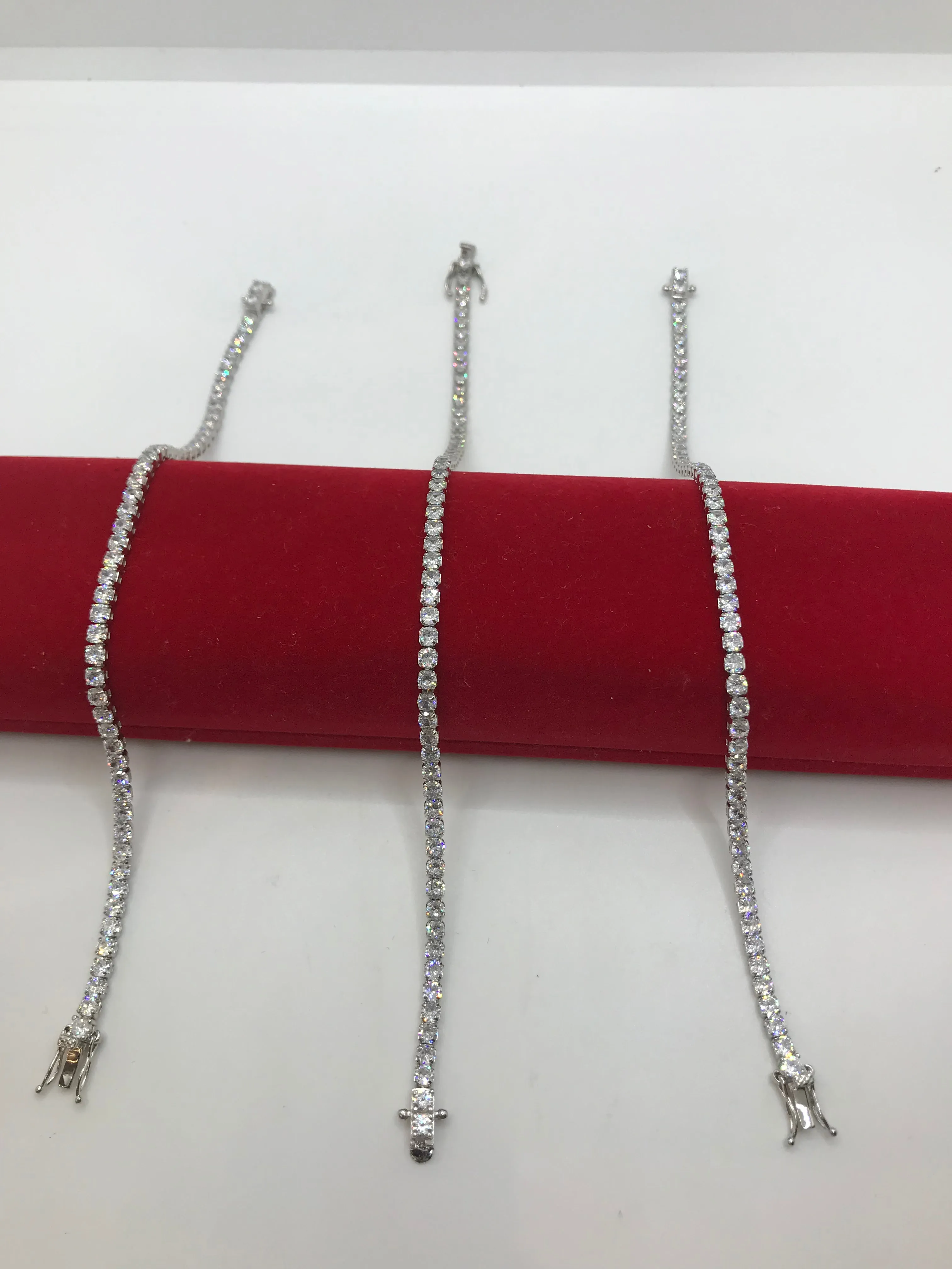 Sterling silver tennis bracelets