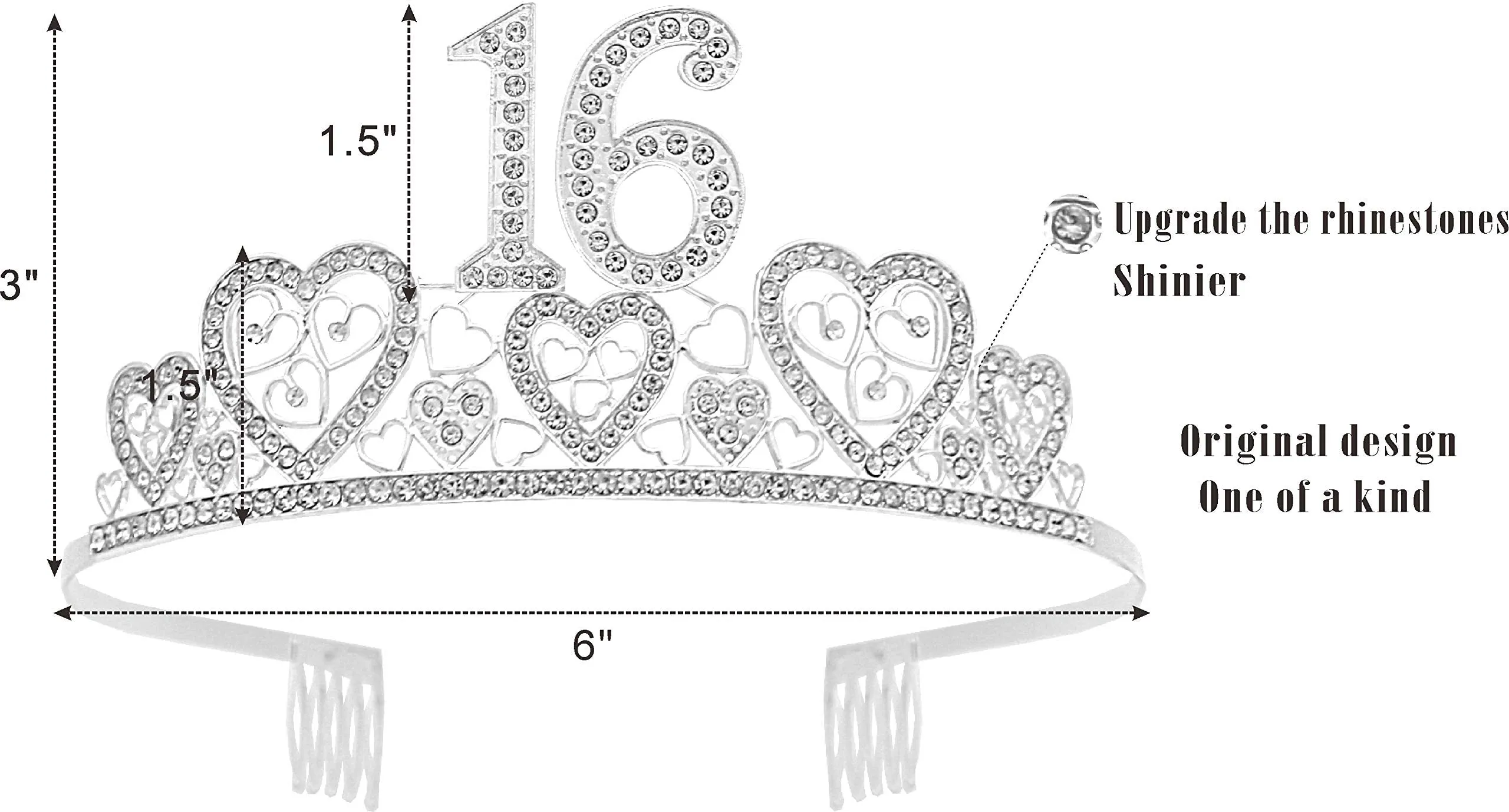 Sweet 16 Birthday,Sweet 16 Birthday Decorations,Sweet 16 Crown and Sash,Sweet 16 Sash,16