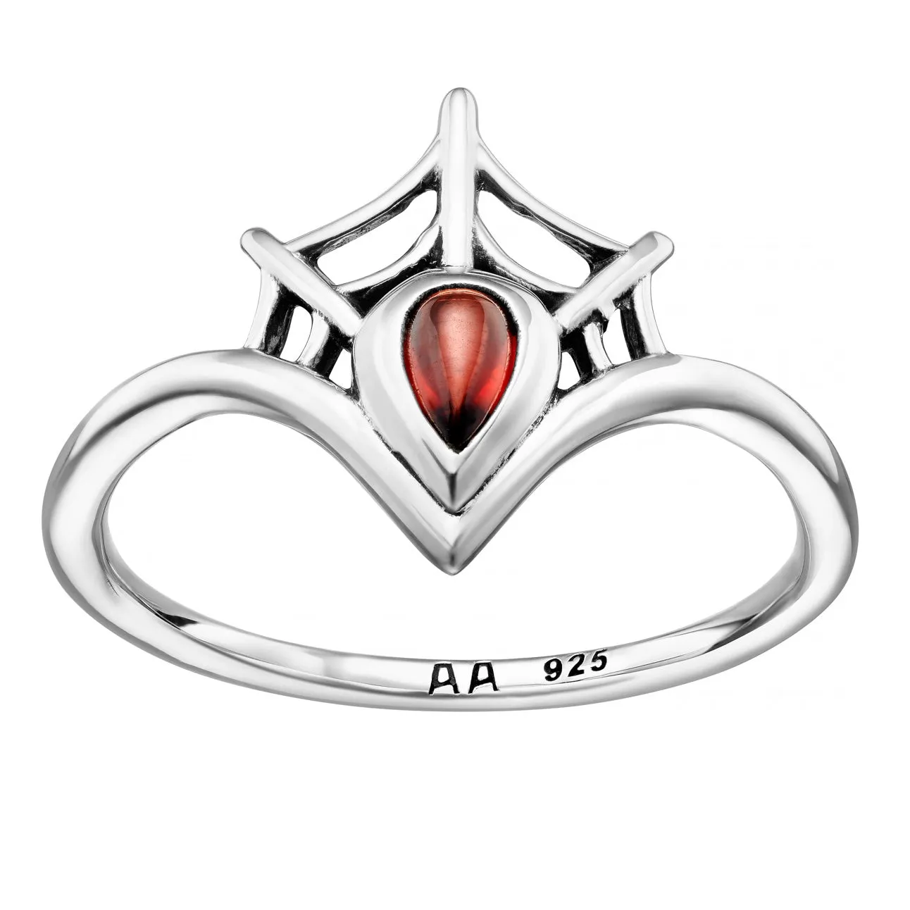 VENOM - Garnet & Sterling Silver Ring