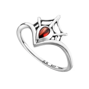 VENOM - Garnet & Sterling Silver Ring