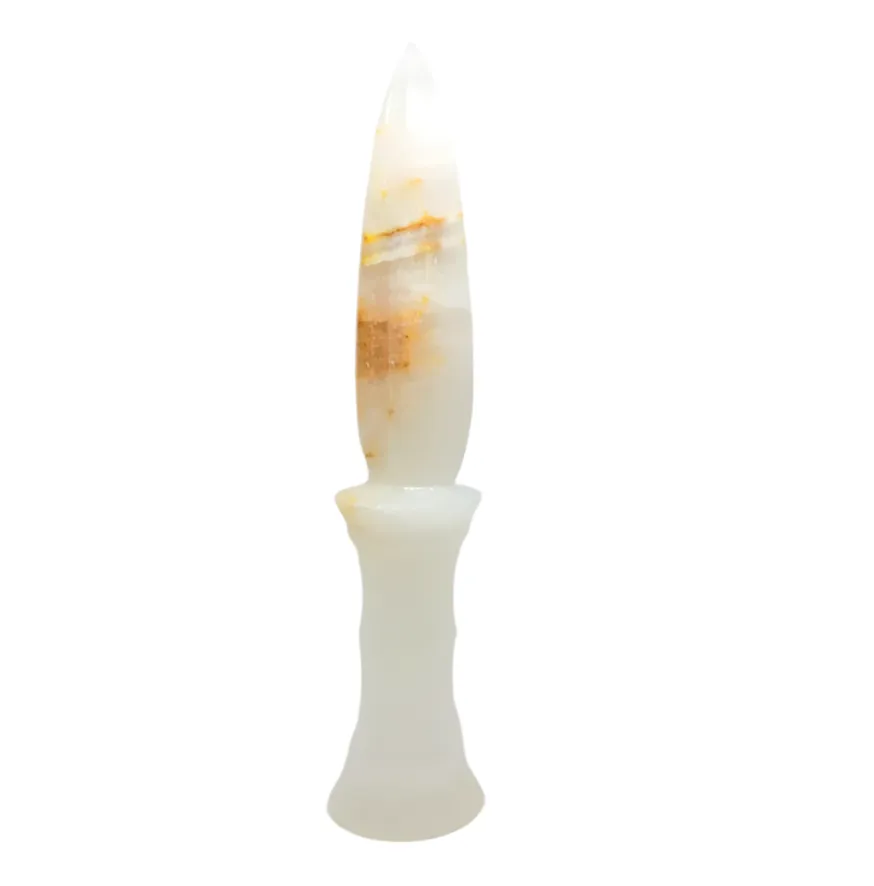 White Onyx Crystal Athame