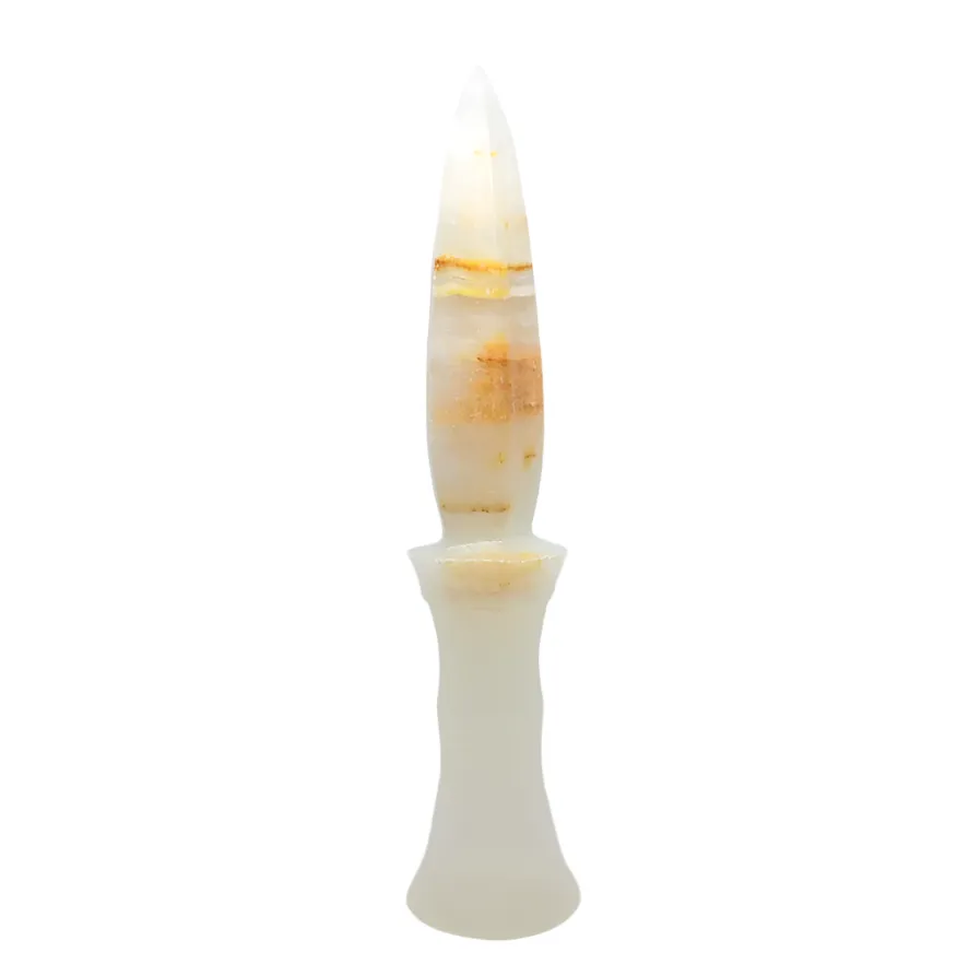 White Onyx Crystal Athame